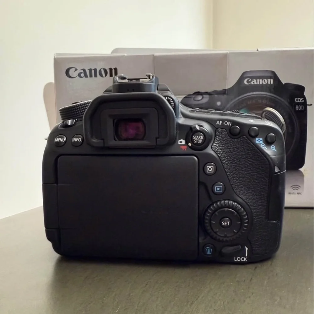 Canon EOS 80D Black Digital Camera with Lens
